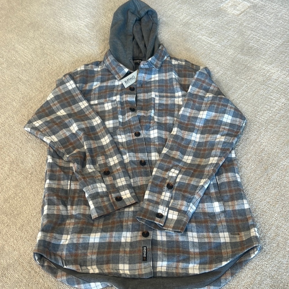Brand new with rage Mens lined flannel jacket shirt